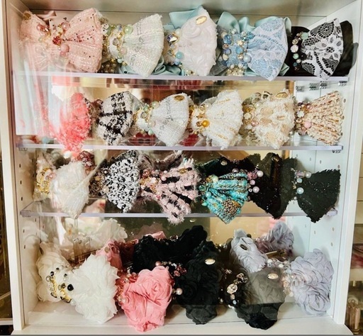 『fitafita』ハンドメイド リボンシュシュ＆バレッタ 27点+2点