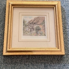 コッツウォルズの風景画（額縁入り）
