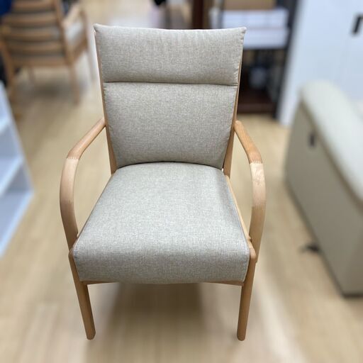 【レガストック川崎本店】ニトリ Nコレクション C-27肘付き ダイニングチェア ナチュナル