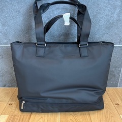 新品未使用 大きいサイズ【トートバッグ】抗菌 シューズ収納 旅行バッグ ゴルフバッグ 黒の画像