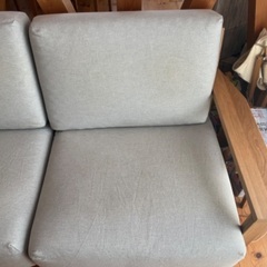 お値下げしました 無印良品 ソファー 2.5シーター 木製フレーム