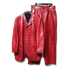 Yohji Yamamoto  プールオム レザーセットアップスーツ