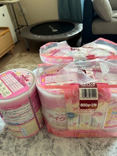 アイクレオ 800g粉ミルク 5缶＋お出かけ用スティック5本入4袋