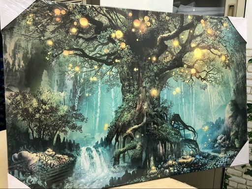 緑の森壁掛け絵画　アートパネル