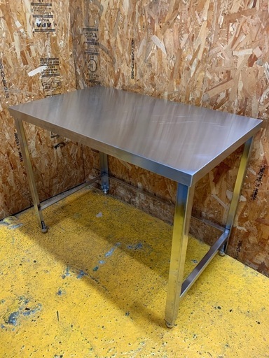 a(6662) ステンレス作業台 三方枠仕様 厨房 調理台 飲食店 作業台 直接お引き取り歓迎 大阪 W1000D600H800