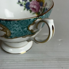 s0919604 ROYAL ALBERT ロイヤルアルバート カップ ブルー 食器 洋食器 花柄 海外ブランド 現状品 インテリア 皿 カップ 家庭用品 中古品の画像