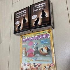 猫のライト2種類とにゃんにゃんクラフト