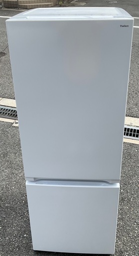 【RKGRE-384】特価！ヤマダセレクト/156L 2ドア冷凍冷蔵庫/YRZ-F15J/中古品/2022年製/当社より近隣無料配達！
