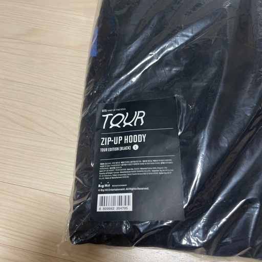 bts zip-up hooby パーカー