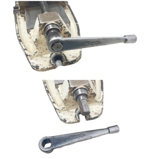 ○津田駒 マシンバイス TSUDAKOMA 口巾175mm 最大開口135mm 機械バイス