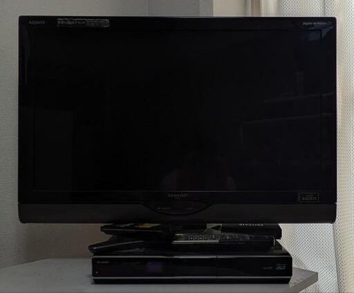 SHARP 32型テレビ＆Blu-rayレコーダーセット(ケーブル付き)