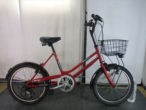 Ｄ777　★12000円★　ミニベロ中古自転車 【20インチ 　赤】