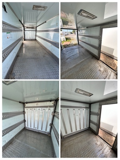 Y12. シマ鋼板 仕切り 横扉付【格安】 2トン冷蔵冷凍コンテナ 幅