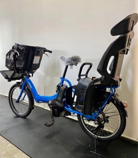 1都4県全域送料無料　業界最長12ヶ月保証　電動アシスト自転車　ヤマハ　パスキッス　20インチ 子供乗せ　新型アシスト　青色　g410