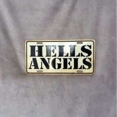 HELLS ANGELS ライセンスプレート  アメリカン雑貨 ...
