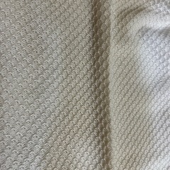 ハンドメイド　機械編み　白サマーニットパンツ　Sの画像
