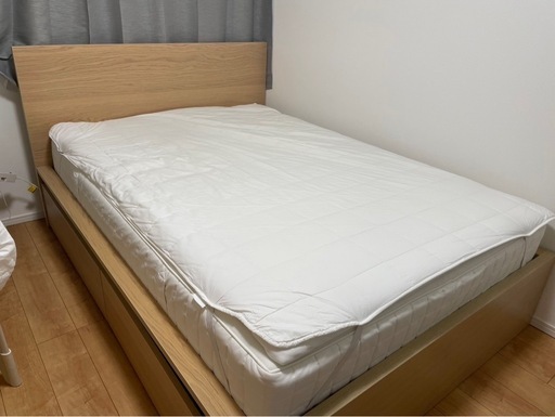 【IKEA】 約80%オフ イケア MALM マルム ベッド下収納ボックス付き ベッドフレーム 160x200 cm