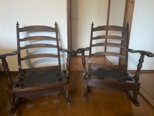 キツツキ　ロッキングチェア　２脚セット