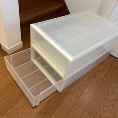 【取引中】【衣装収納】無印良品ポリプロピレンケース×2個0円