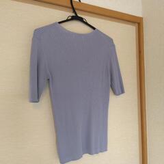 美品　レディース　カットソー　半袖　サイズM　パープル色の画像