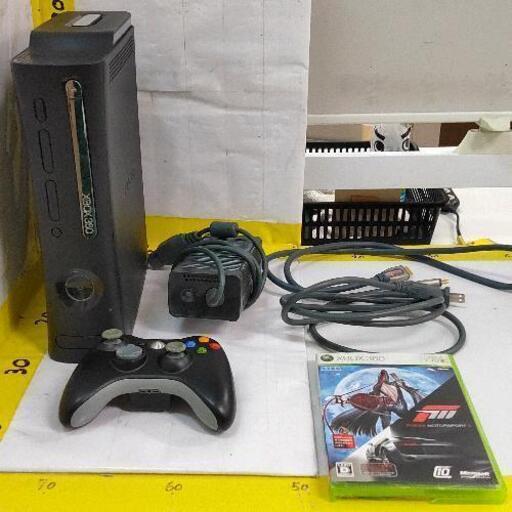 0919-187 XBOX360ブラック HDD120  ※北斗無双:ベヨネッタ:FM3 デスク2のみ