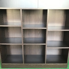 木製カラーボックス　シェルフ　棚　ブラウン
