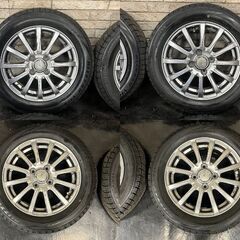 20249159【札幌】155/65R14スタッドレス　冬タイヤ　社外14アルミ　Nボックス　スペーシア　ラパン　ワゴンRの画像
