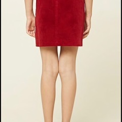 FOREVER21 Girls コーデュロイフロントボタンスカート バーガンディ 新品 1点の画像