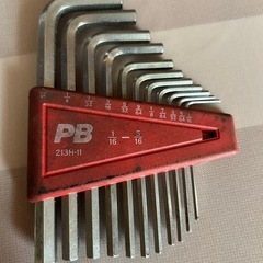 インチサイズ六角レンチとボール式六角レンチのセット