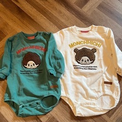 長袖ロンパース80㎝　モンチッチ×futafutaコラボ