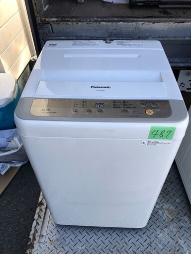 北九州市配送設置無料✨488 パナソニック Panasonic 全自動洗濯機 5kg シルバー NA-F50B10