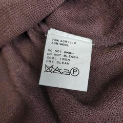 simplicite シンプリシテェ 襟付きニット ダークブラウンの画像