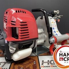 【中古】 ウィンチ  ポータブルウインチ(ホンダGX50エンジン搭載) PCW4000 ベルト,取扱説明書,箱付き 最大引張り能力(単線)1000kg　✨超美品✨の画像