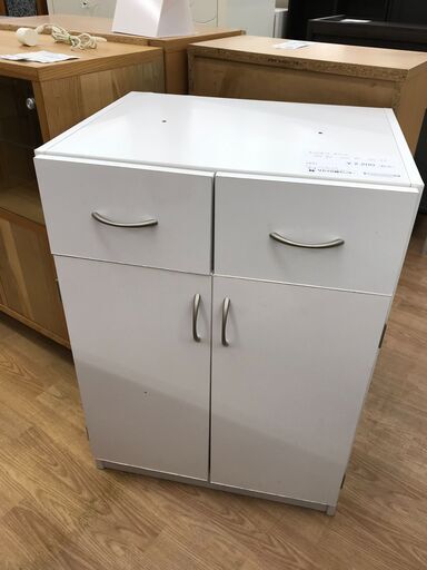 ★ジモティ割あり★  キャビネット ホワイト H83×W60×D47 クリーニング済み KJ6212