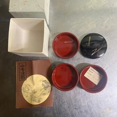 薬味入れ　山中漆器