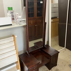 取引場所 南観音 K2409-410 北海道民芸家具 ドレッサー...