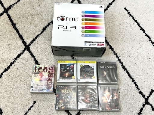 PS3本体 (250GB) 地デジレコーダー (torne トルネ同梱) パック  ソフト7本セット