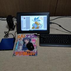 Wacom 13.3型フルHD液晶ペンタブレットと小型PC