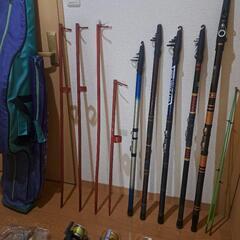 投げ釣りのセットです