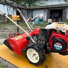 ヤンマー　管理機 MRT6RZ ー軸正逆ロータリー　畝立て　抵抗棒　培土器付き　ガソリン 6馬力 作業幅 510mm ポチ　耕うん 耕運機 畑 野菜 家庭菜園 簡易始動動画ありの画像