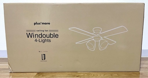【未使用品】シーリングファン付きライト