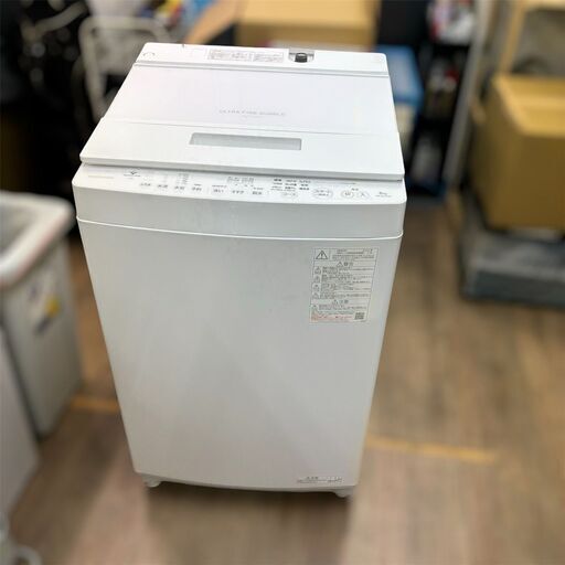 【レガストック江東店】東芝 TOSHIBA 全自動洗濯機 ZABOON グランホワイト AW-8DH4(W）8.0kg 2024年製