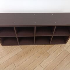 ★ジモティ割あり★  本棚 ブラウン H49×D29×W117 ...