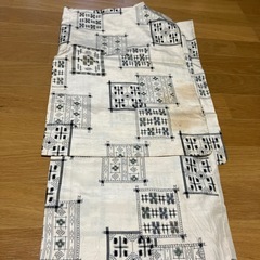 リメイク　端切れに！お古の着物【白/シミ有】