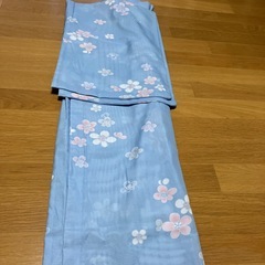 リメイク　端切れに！お古の着物【水色/絽】