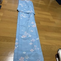 リメイク　端切れに！お古の着物【水色/絽】の画像