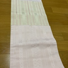 リメイク　端切れに！お古の帯【薄ピンク】