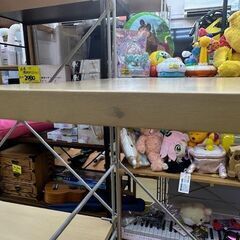 無印良品 ステンレスシェルフ オーク材 木製棚 ナチュラル ■幅110×奥行40×高さ175㎝ ■買取帝国 朝霞店 配達可能の画像