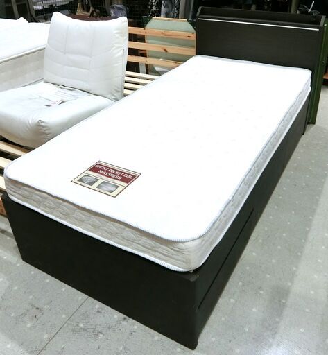 ★家具SALE開催中★ニトリ シングルベッド マットレスセット チェストベッド【モノ市場東海店】