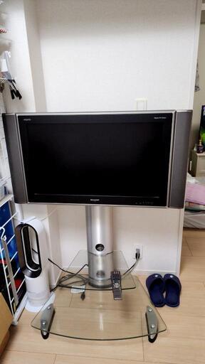 SHARP32型TV＋ガラススタンド